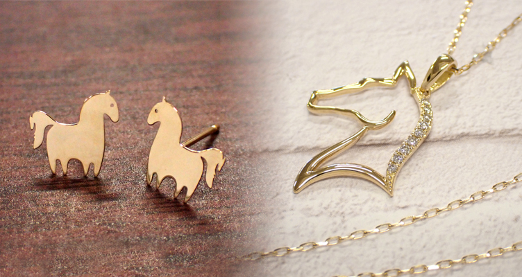 K18・地金ピアス/K18ダイヤ0.080ct ペンダントネックレス